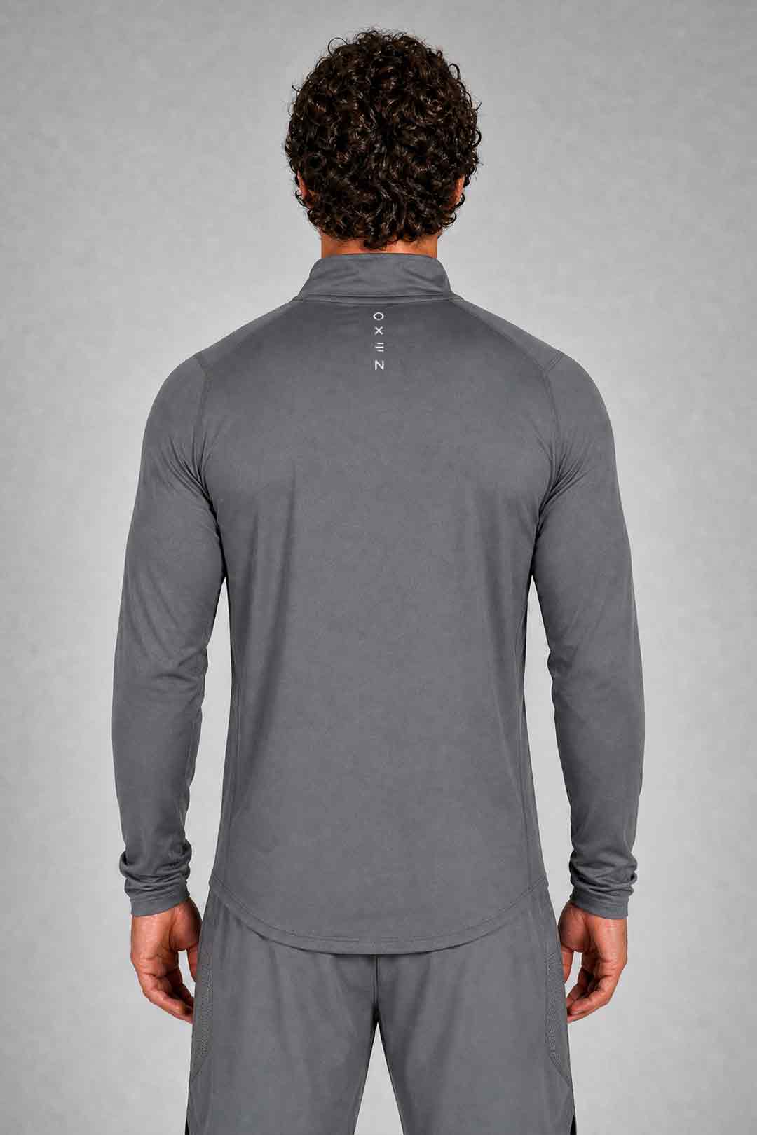 Oxen Mens Endure Performance QZ Midlayer Fossil