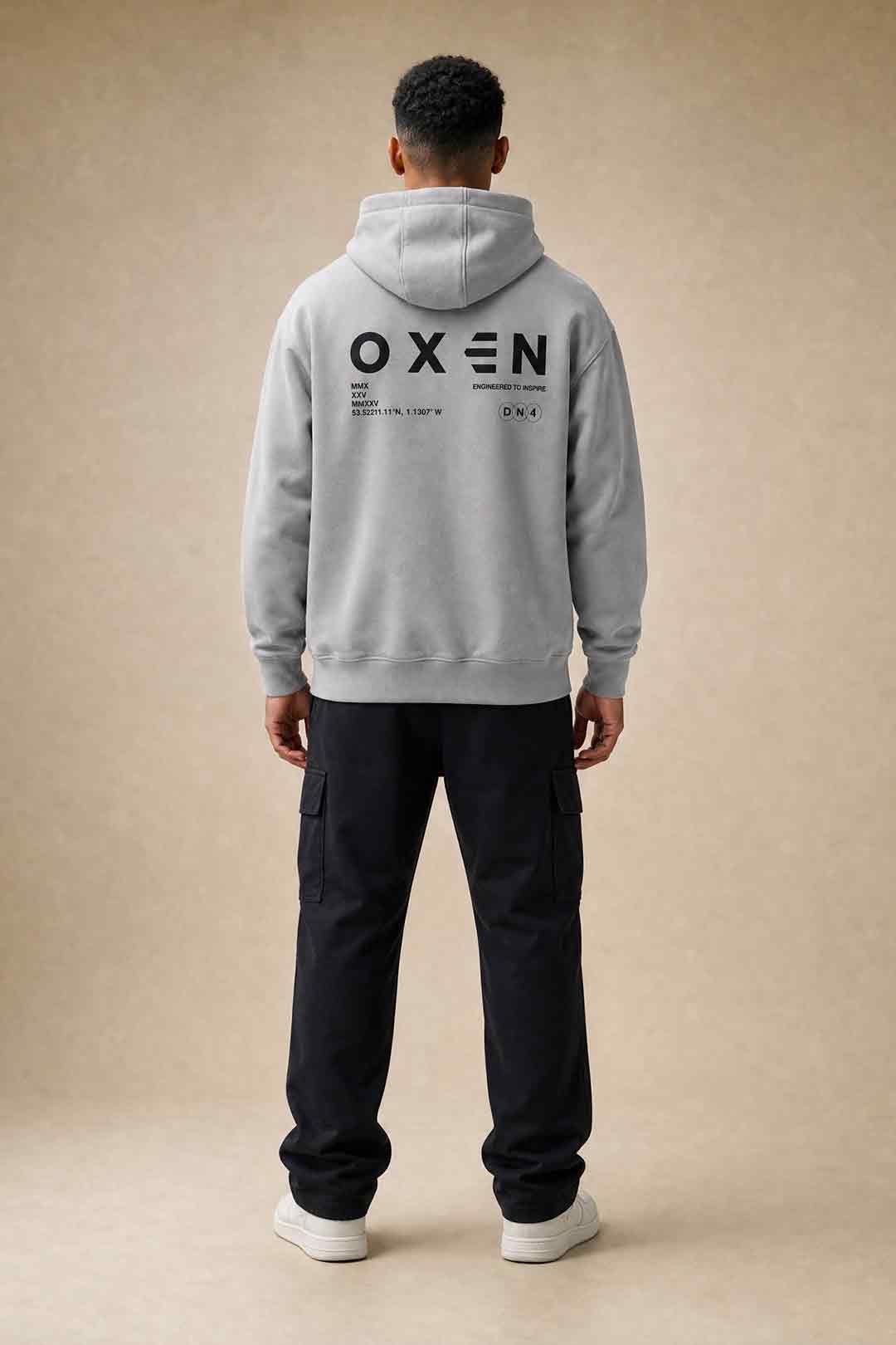 Oxen Oversized Hoody Grey