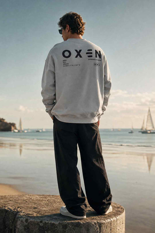 Oxen Oversized Sweat Grey