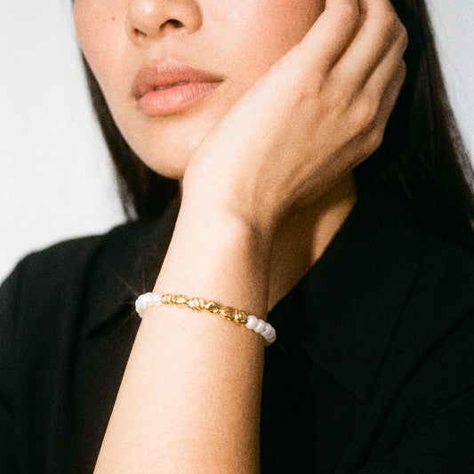 Isla Pearl Bracelet 18ct Gold Plated