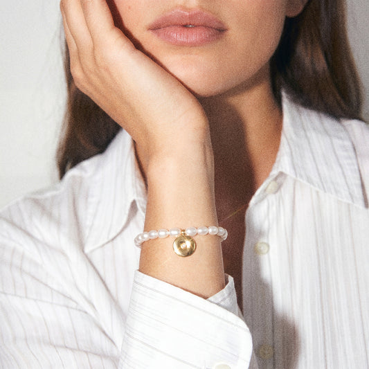 Adira Pearl Bracelet 18ct Gold Plated