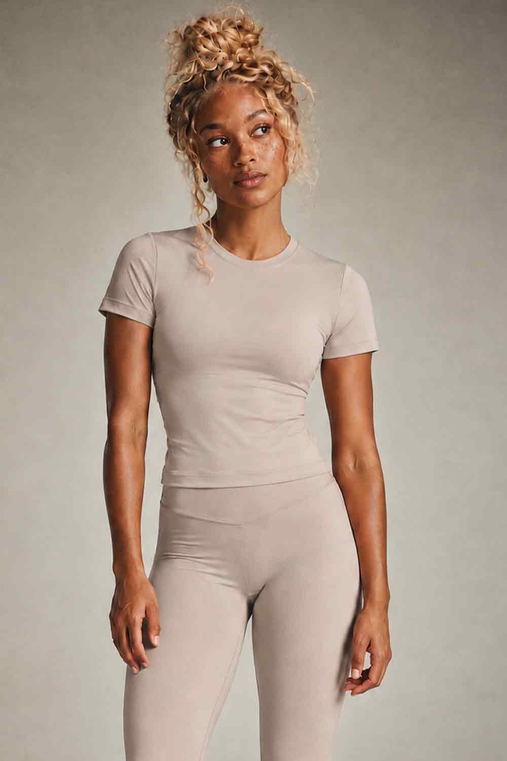Form Luxe Sports Tee - Stone