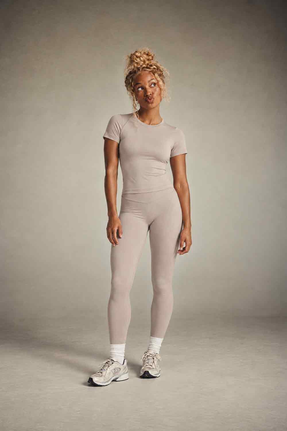 Form Luxe Sports Tee - Stone