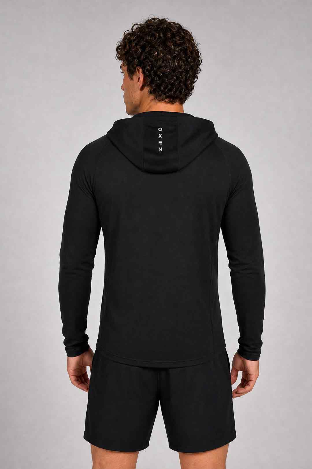 Oxen Mens Endure FZ Performance Hoody Black