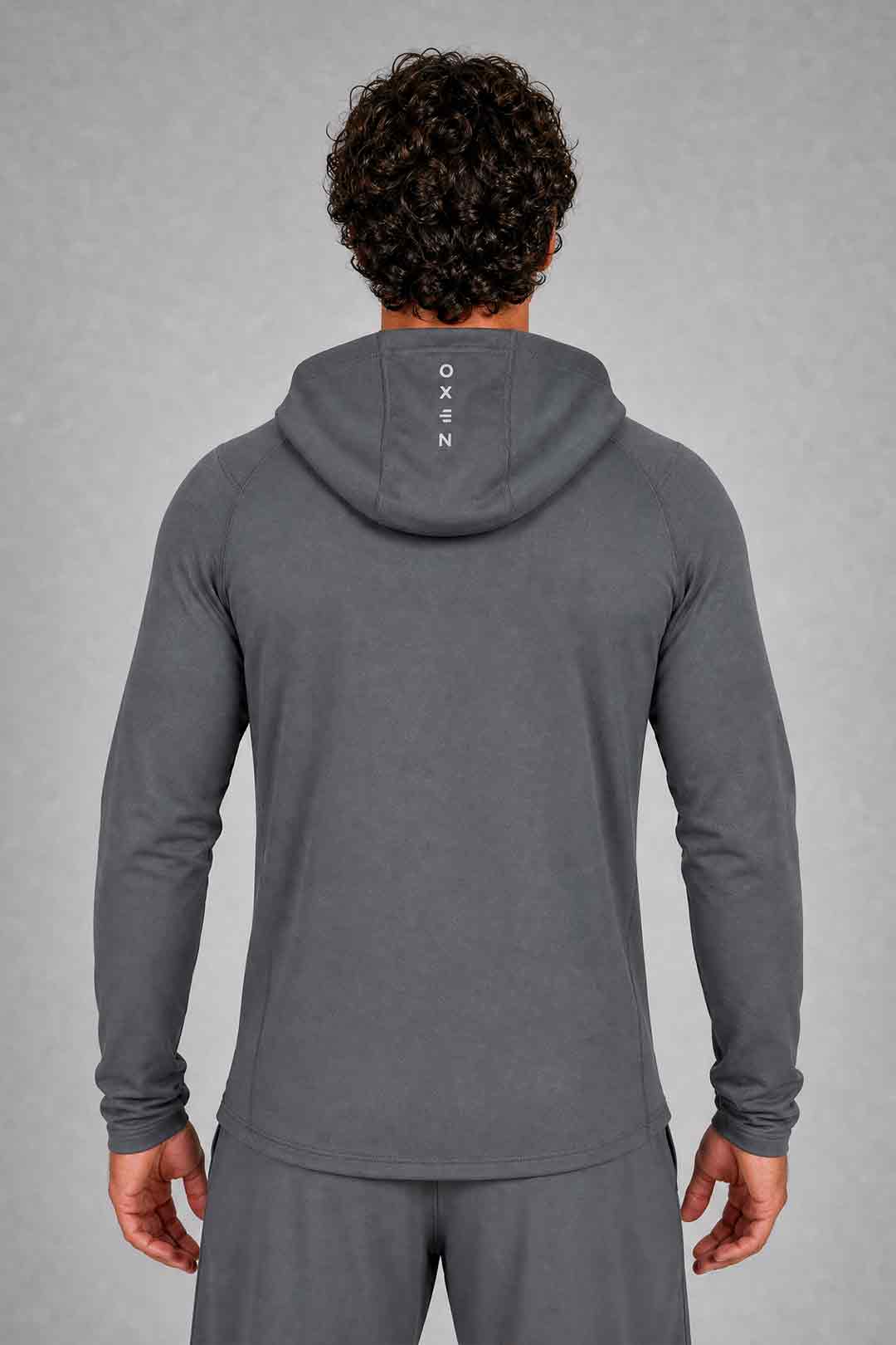 Oxen Mens Endure FZ Performance Hoody Fossil