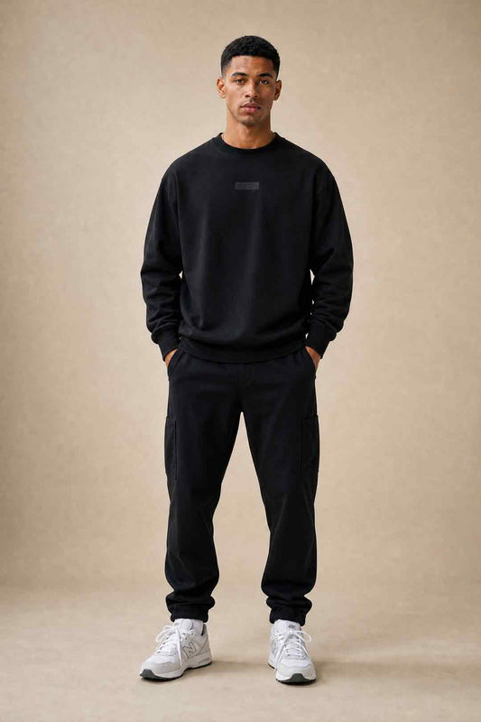 Oxen Oversized Sweat Black