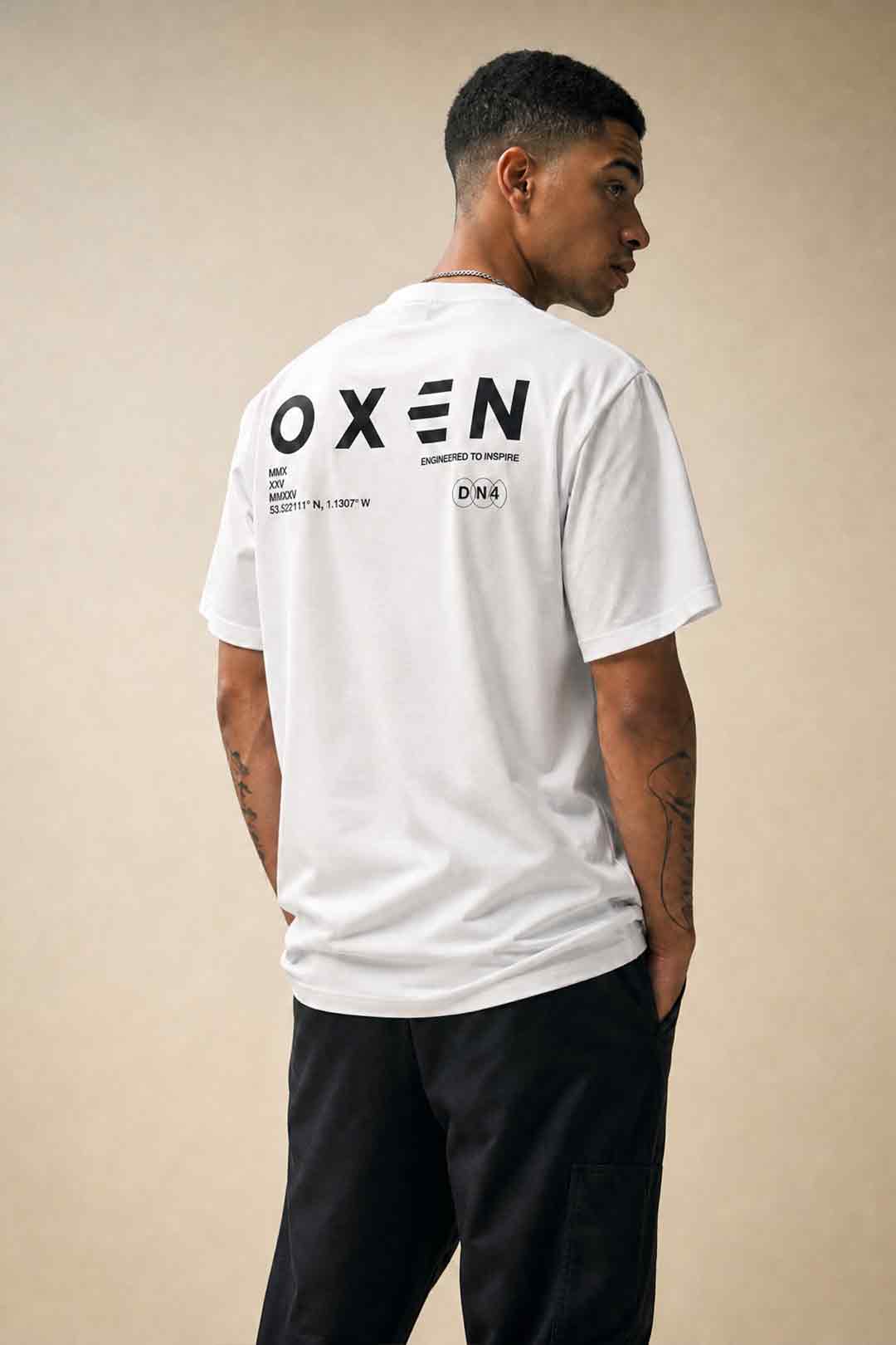Oxen Oversized Tee White