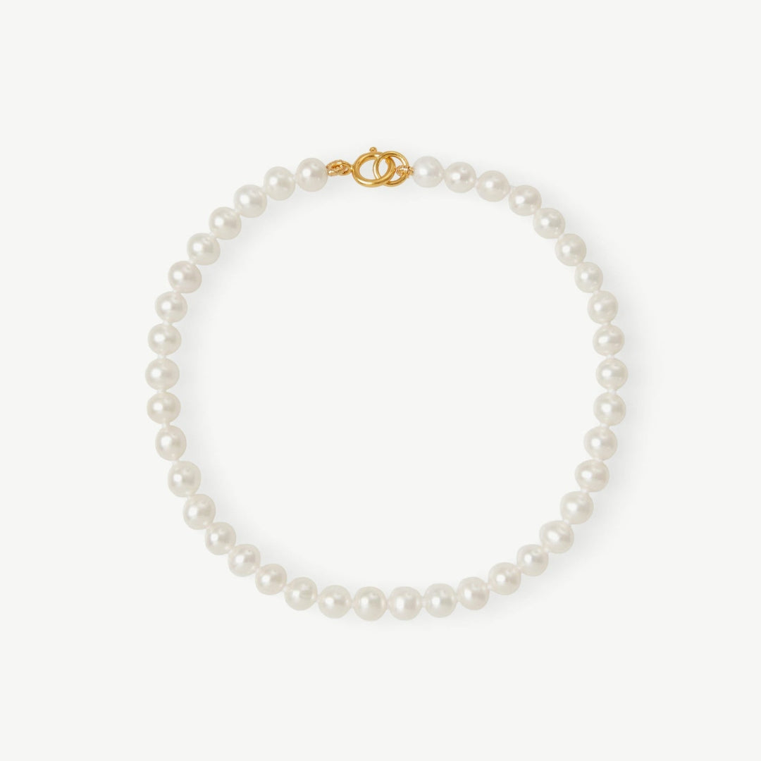 Rena 8mm Pearl Bracelet 18ct Gold Plated