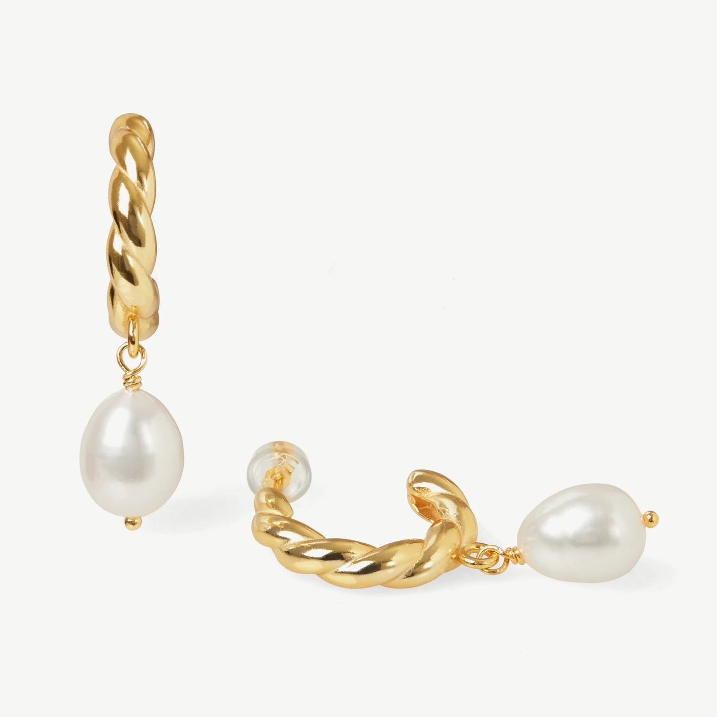 Esme Pearl Earrings 18ct Gold Plated