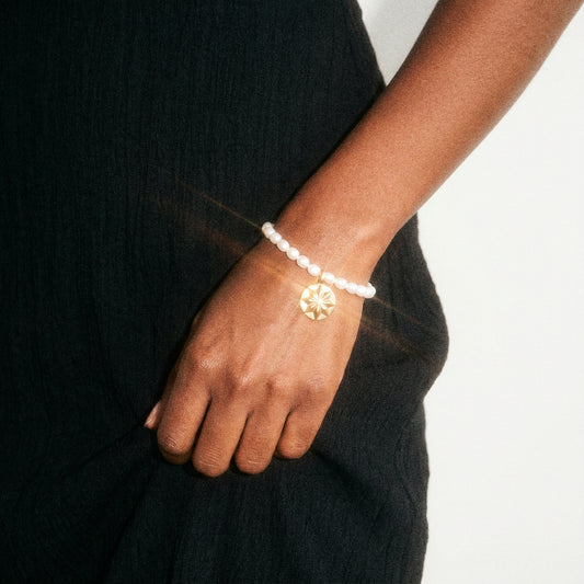 Oona Pearl Bracelet 18ct Gold Plated
