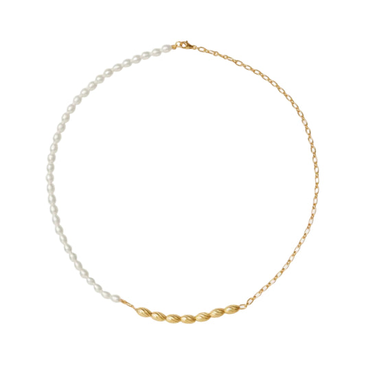 Frida Pearl Necklace 18ct Gold Plated
